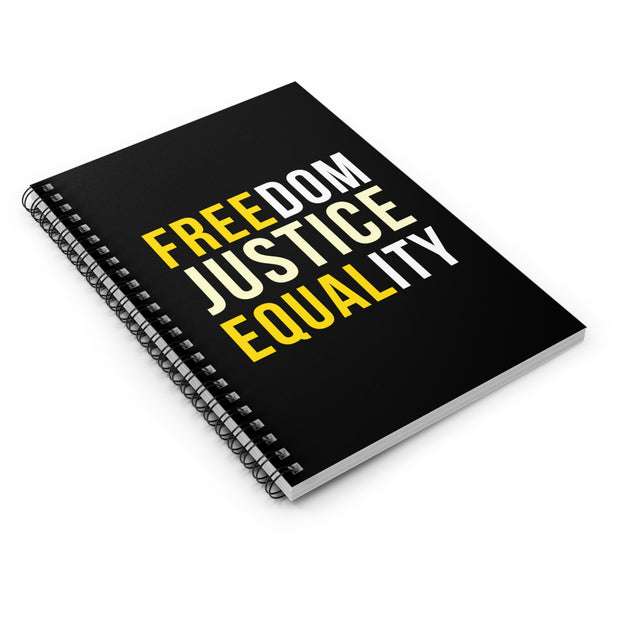 Copy of Freedom Justice Equality Spiral Notebook - Ruled Line