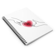 Love Heart Spiral Notebook - Ruled Line