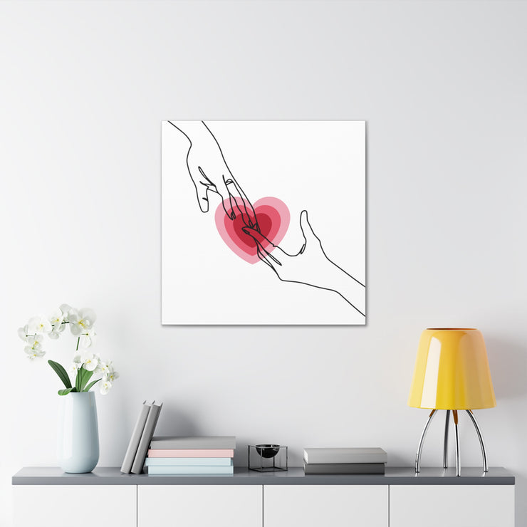 Lover Heart Signs Canvas Gallery Wraps