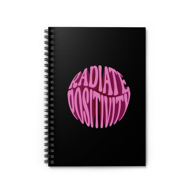 Radiate Positivity Spiral Notebook - Ruled Line