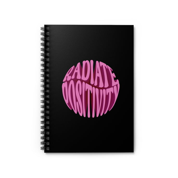 Radiate Positivity Spiral Notebook - Ruled Line