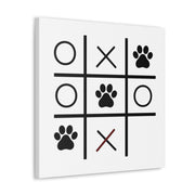 Paw Tic Toe Animal Canvas Gallery Wraps