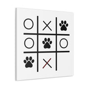 Paw Tic Toe Animal Canvas Gallery Wraps