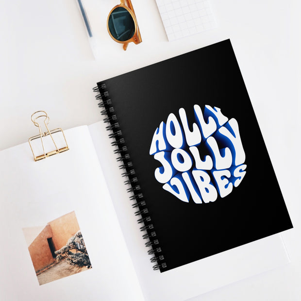 Holly Jolly Vibes Spiral Notebook - Ruled Line