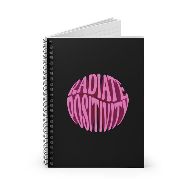 Radiate Positivity Spiral Notebook - Ruled Line