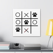 Paw Tic Toe Animal Canvas Gallery Wraps