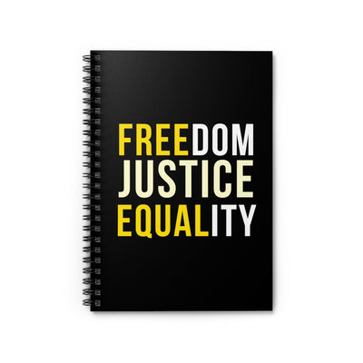 Copy of Freedom Justice Equality Spiral Notebook - Ruled Line