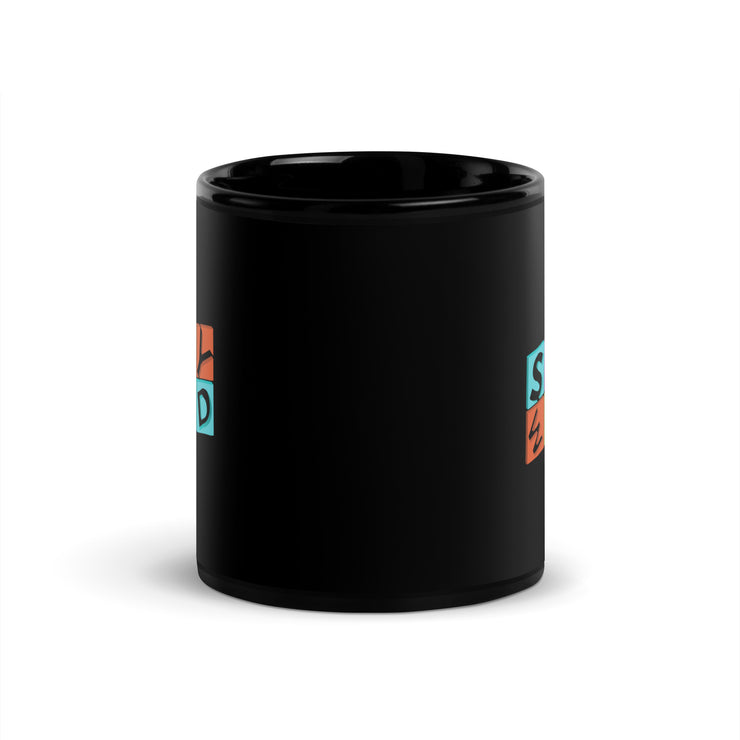 Stay Wild Black Glossy Mug