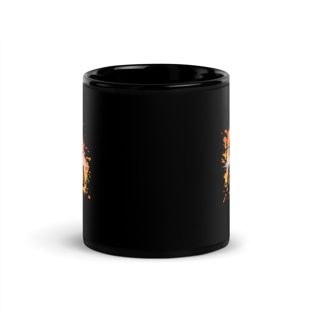 Rise And Grind Black Glossy Mug