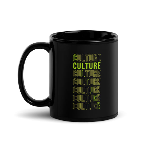 Culture Streetwear Black Glossy Mug