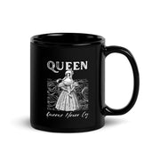 Queen Never Cry Black Glossy Mug