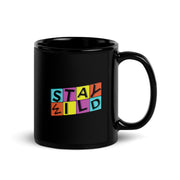 Stay Wild Black Glossy Mug