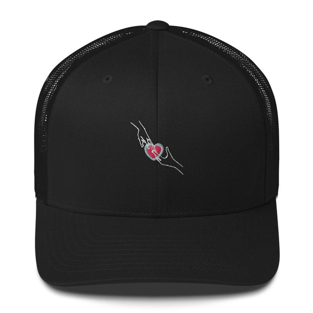 Love Hands Sign Trucker Cap