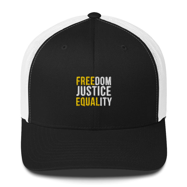 Freedom Justice Equality Trucker Cap