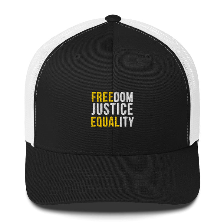 Freedom Justice Equality Trucker Cap