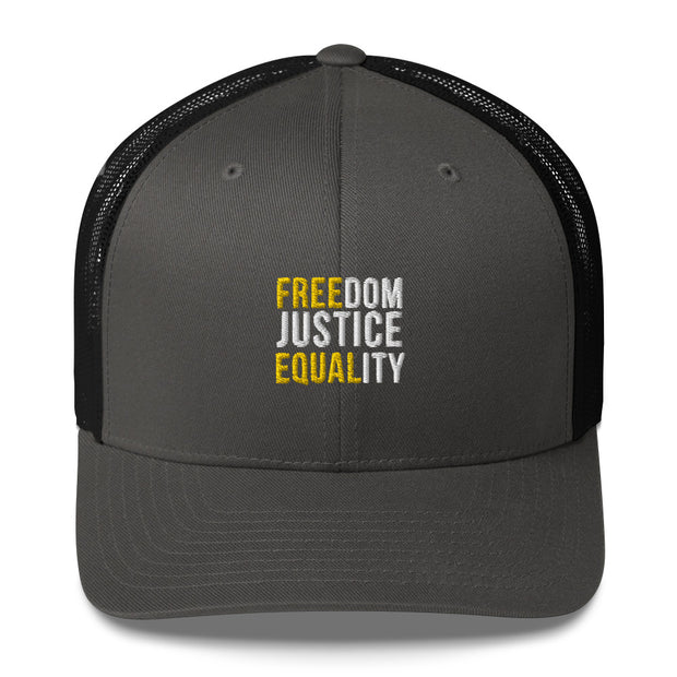 Freedom Justice Equality Trucker Cap