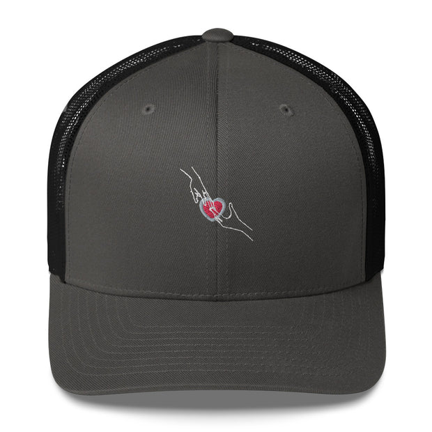 Love Hands Sign Trucker Cap