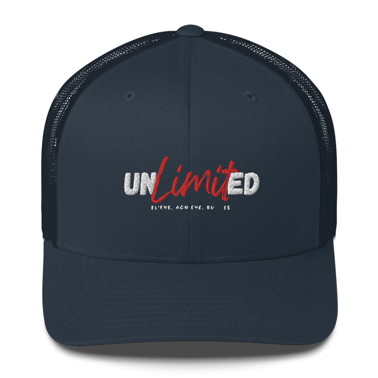 Unlimited Believe Achieve Succeed  Trucker Cap