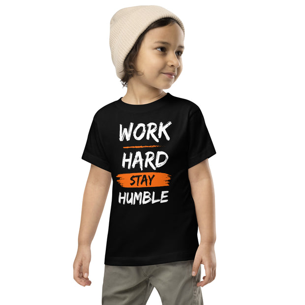 Work Hard Stay Humble Toddler Short Sleeve Tee