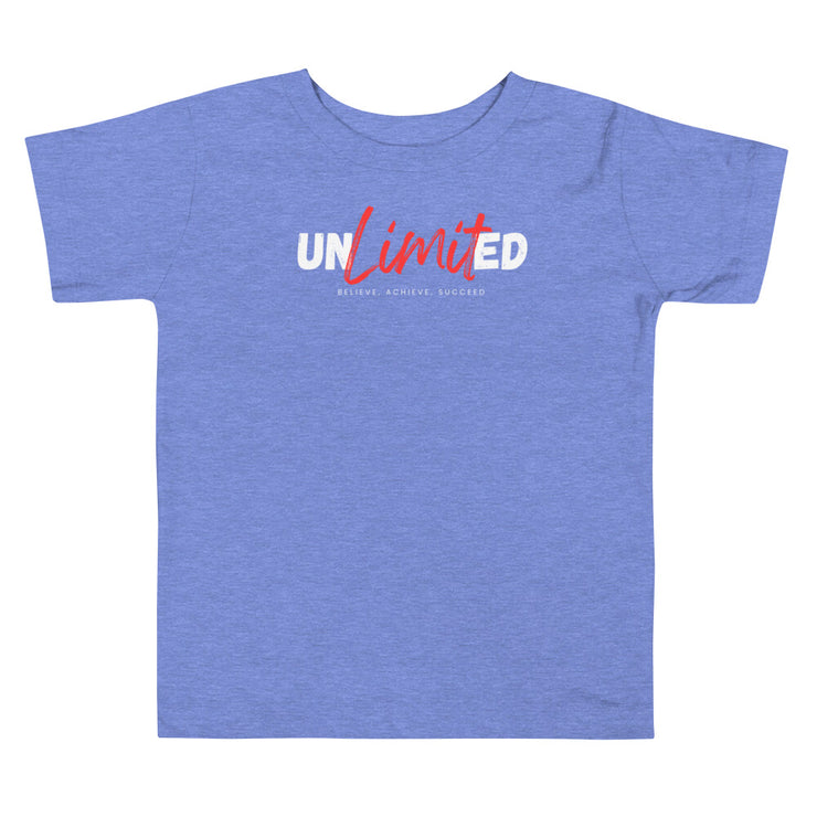 Unlimited Believe Achieve Succeed  Toddler Short Sleeve Tee