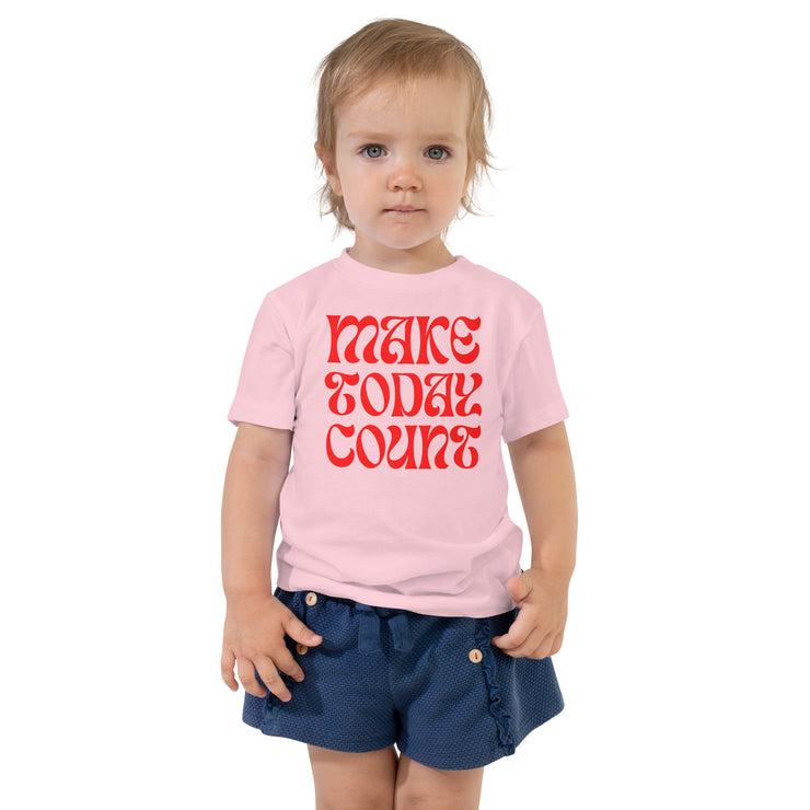 Make Today Count Toddler Short Sleeve Tee