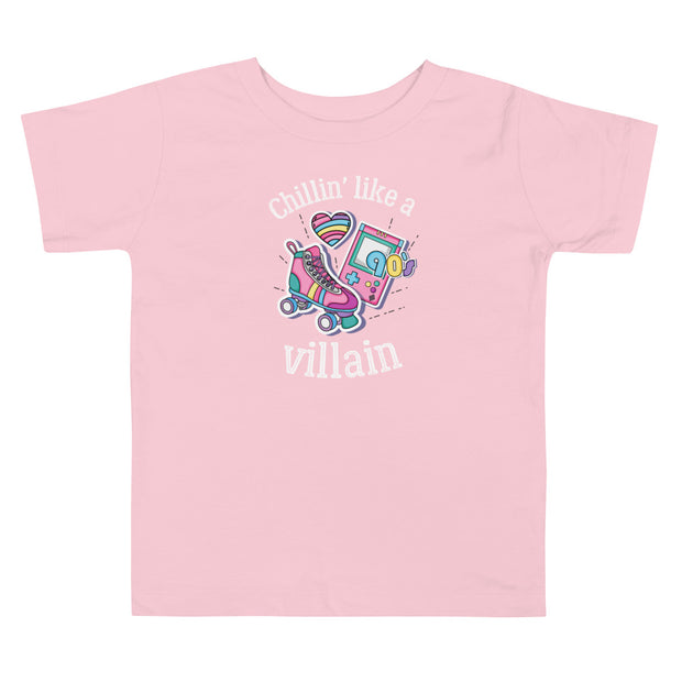 Chilin* Like A Villain Toddler Short Sleeve Tee