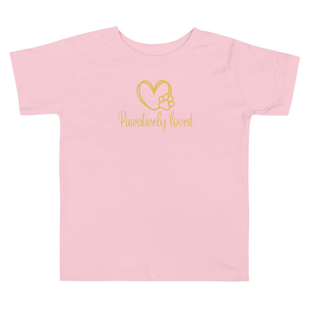 Pawsitively Loved Toddler Short Sleeve Tee