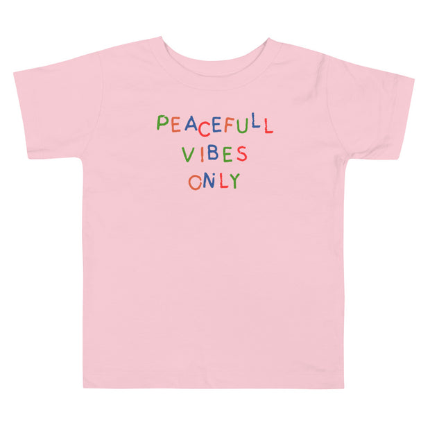 Peaceful Vibes Only Toddler Short Sleeve Tee