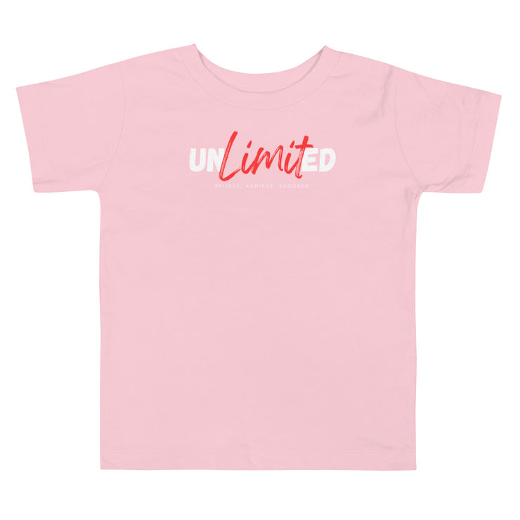 Unlimited Believe Achieve Succeed  Toddler Short Sleeve Tee