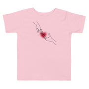 Minimal Love Sign Hands Toddler Short Sleeve Tee