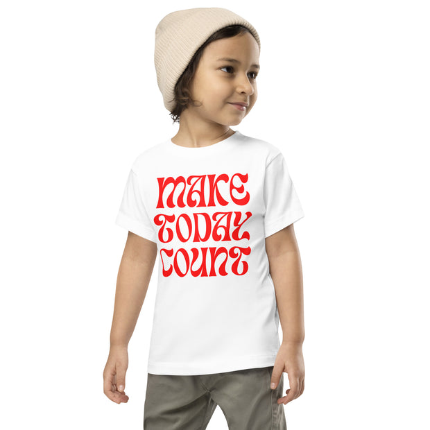 Make Today Count Toddler Short Sleeve Tee