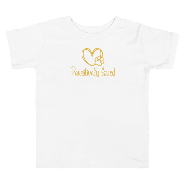 Pawsitively Loved Toddler Short Sleeve Tee