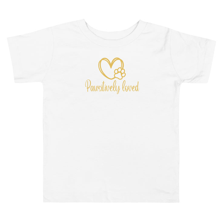 Pawsitively Loved Toddler Short Sleeve Tee