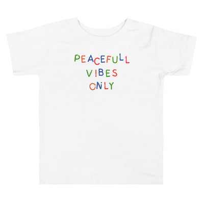 Peaceful Vibes Only Toddler Short Sleeve Tee