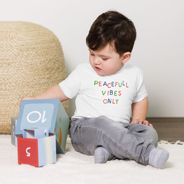 Peaceful Vibes Only Toddler Short Sleeve Tee