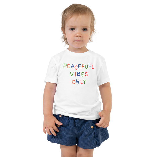 Peaceful Vibes Only Toddler Short Sleeve Tee