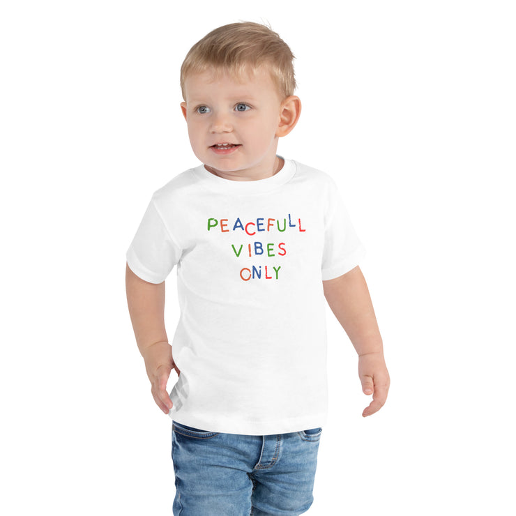 Peaceful Vibes Only Toddler Short Sleeve Tee