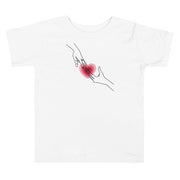 Minimal Love Sign Hands Toddler Short Sleeve Tee