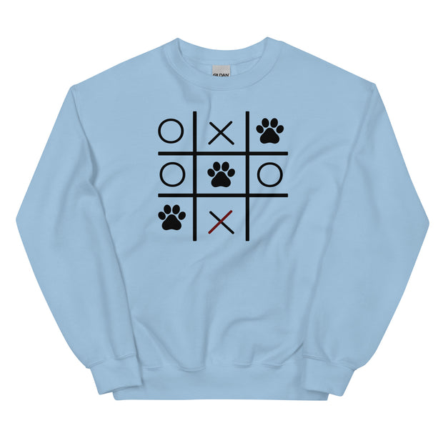 Paw Tic Toe Unisex Sweatshirt