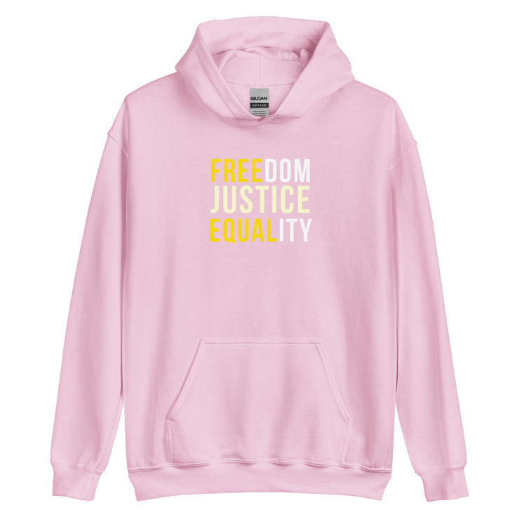 Freedom Justice Equality Unisex Hoodie