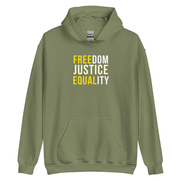 Freedom Justice Equality Unisex Hoodie