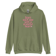 Start Each Day With A Grateful Heart Unisex Hoodie