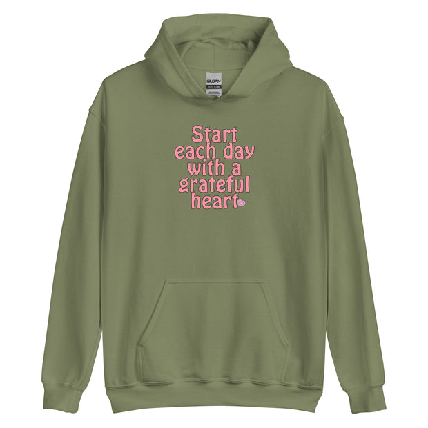 Start Each Day With A Grateful Heart Unisex Hoodie