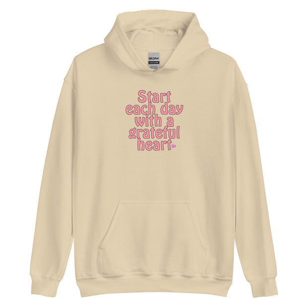 Start Each Day With A Grateful Heart Unisex Hoodie