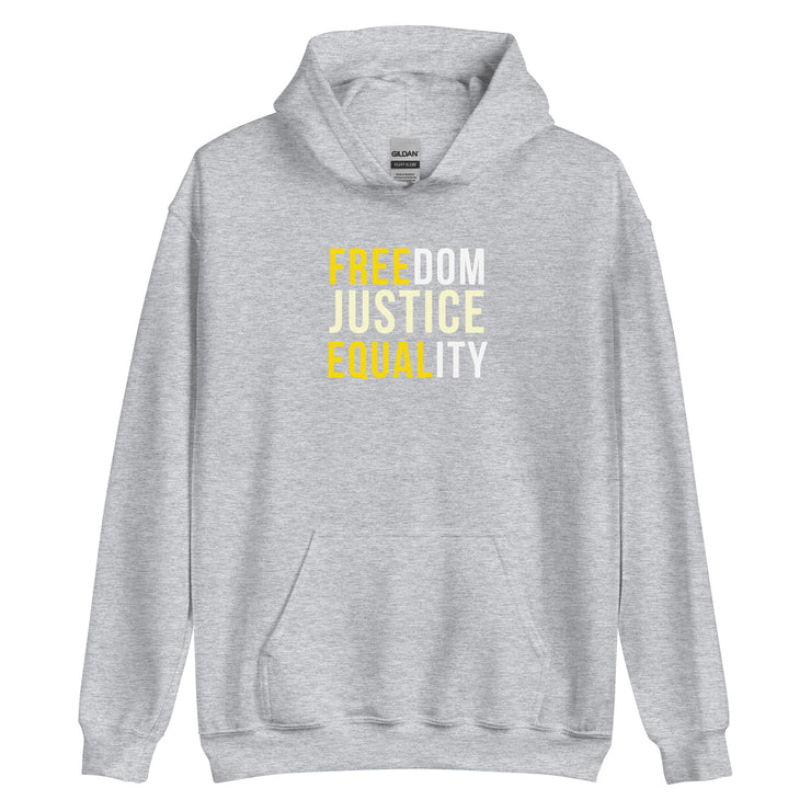 Freedom Justice Equality Unisex Hoodie