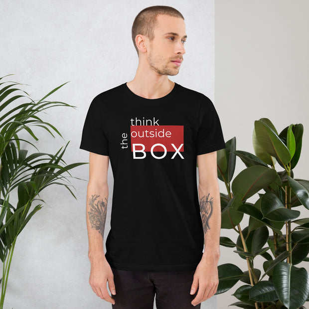 Think Outside The Box Unisex t-shirt