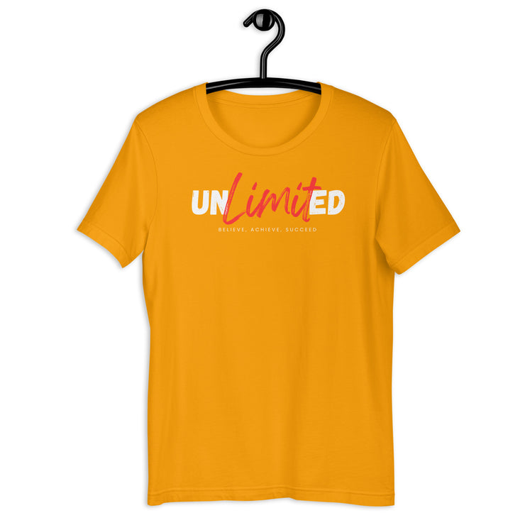 Unlimited Believe Achieve Succeed  Unisex t-shirt