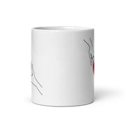 Love Sign Hands White glossy mug